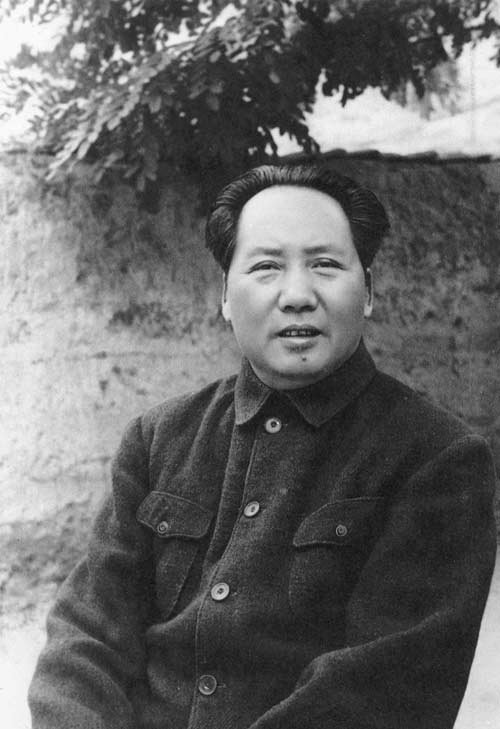 1949年,毛泽东在北平
