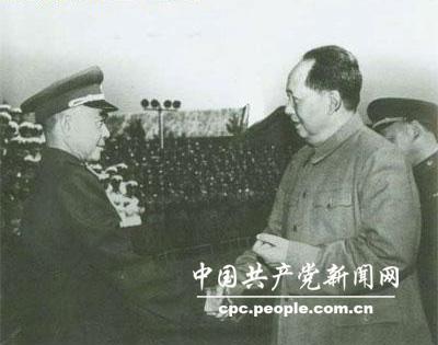 1959年9月，毛澤東接見陳明仁上將