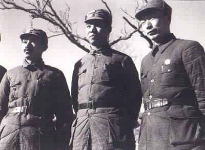1938年，彭真（中）作為中共北方局代表常駐晉察冀邊區。