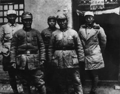1939年，聶榮臻、朱德、彭德懷、羅瑞卿等在山西八路軍總部。