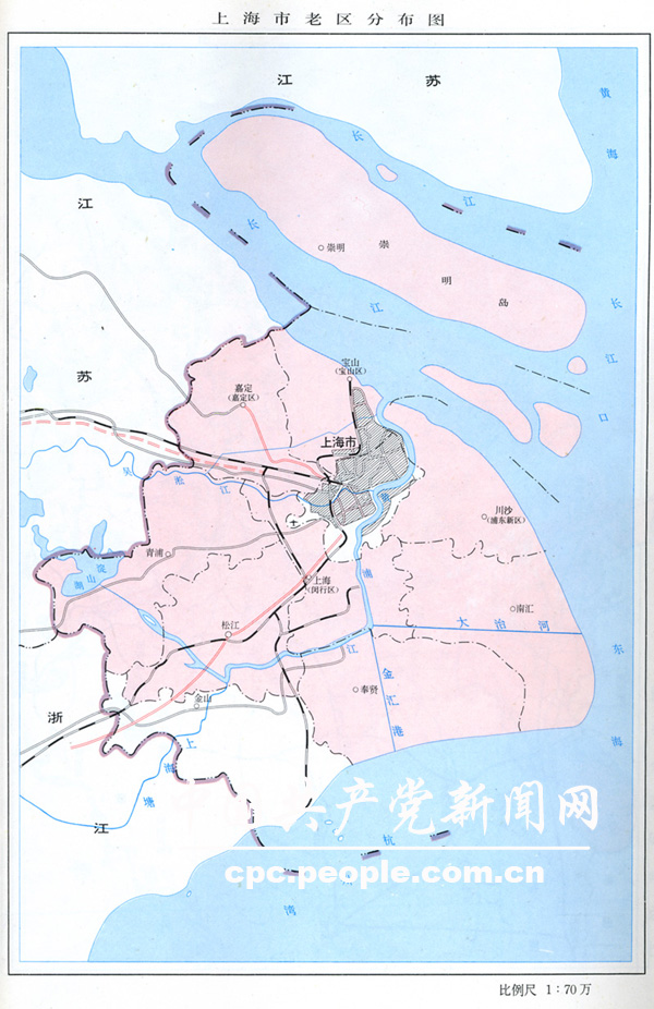 上海市老区分布图