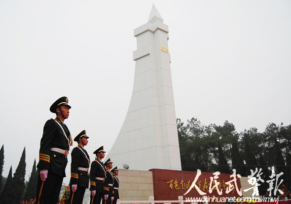 广西万众纪念百色起义80周年 武警部队全程安
